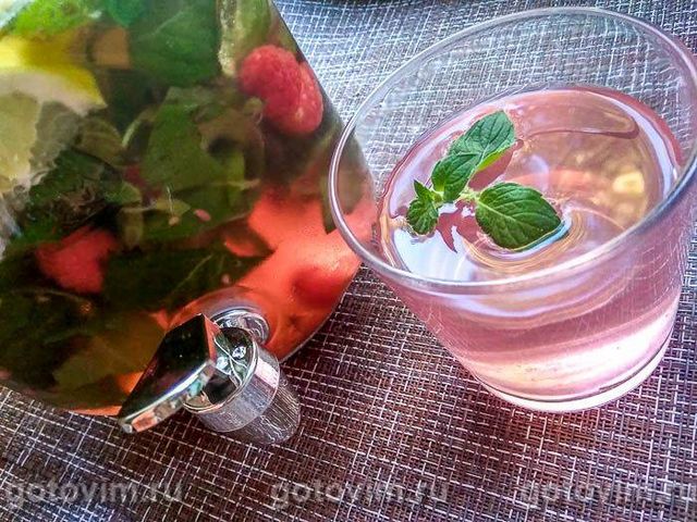 Малиновий мохіто. Фотографія рецепта