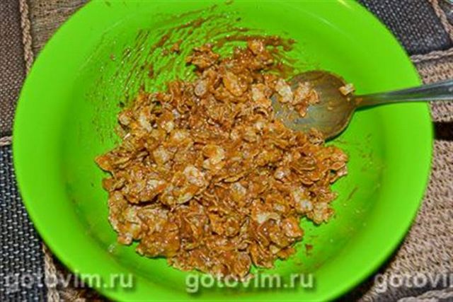 Десерт &laquo;Ялинові шишки&raquo; з пластівців (без випічки)