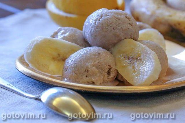 Бананове морозиво. Фотографія рецепта