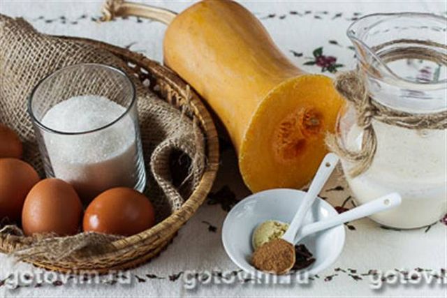 Десерт із гарбуза (гарбузове суфле з вершками)