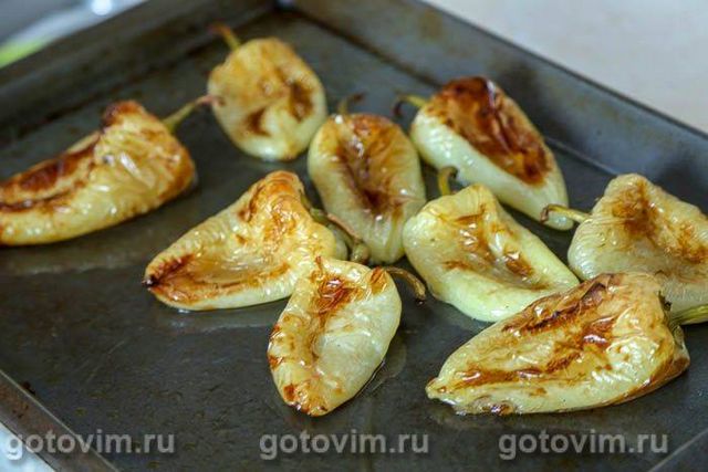 Макарони з печеним перцем і м'ясом