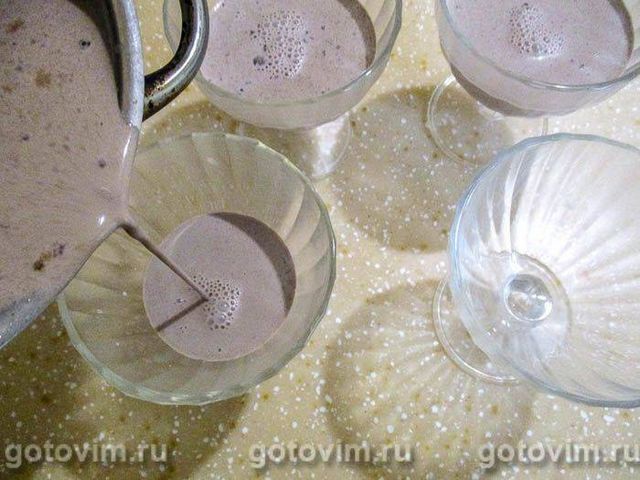 Панакота з шоколадом і гранатом